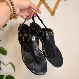 LAUREN RALPH LAUREN Black Valinda Sandals